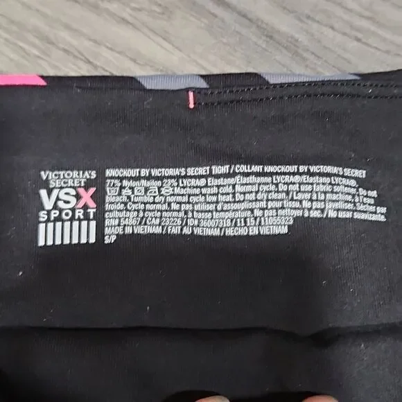 Victoria Secret VSX Knockout Neon Geometric Tight Leggings - Picture 4 of 7